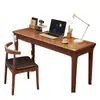 Escritorio de Madera Maciza Pequeño Apartamento Hogar Adulto Mesa Larga Minimalista Moderno Estudiante Estudio Escritorio de Escritura Mesa de Computadora