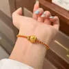 Cuentas de Transferencia del Año Zodiacal Cuerda Roja Trenzada de Múltiples Hilos Lujo Accesible para Mujer Diseño de Nicho Moda de Gama Alta Elegante Pulsera Sencilla