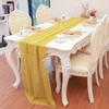 Estilo Europeu e Americano Transfronteiriço Amazon Chiffon 100D Caminho de Mesa Decoração de Casamento Mesa de Assinatura de Luxo