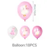 Conjunto de Balões de Látex Cartoon de 12 polegadas Balões Temáticos para Festa de Aniversário Múltiplos Padrões Festa 18 peças