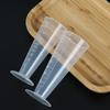 Taza medidora triangular de plástico PP de grado alimenticio de 50 ml con escala cónica, matraz volumétrico de 100 ml, herramienta para hornear, taza