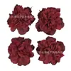 Conjunto requintado de 25 peças de cabeças de rosa bordô vintage simuladas, acessórios DIY para decoração de cena de casamento e hotel, flores artificiais