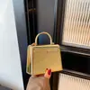 2026 Nuevo Color de Moda Bloqueo de Color Hebilla de Cierre Brillante Cadena Chic de Moda Bolso de Hombro Cruzado para Mujer
