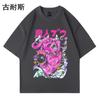 Comercio exterior wish marca de moda camiseta de manga corta para hombre verano alta calle estilo Europa y Estados Unidos y Hong Kong ropa holgada de media manga eBay venta al por mayor
