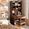 Mesa Integrada de Escritorio y Librero, Escritorio de Computadora para el Hogar, Mesa de Estudio de Escritorio para Habitación de Estudiante, Escritorio Infantil de Escritura, Mesa para Sala de Estudio