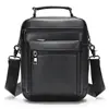 2024 Nova Bolsa Masculina de Couro Wax Top Camada Couro Bovino Bolsa Transversal Masculina Casual para o Dia a Dia Bolsa de Ombro Avançada Masculina Atacado