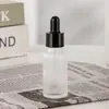 Atacado Frasco de Vidro Fosco 30ml para Óleo Essencial Portátil Conta-gotas Cosmético Frasco de Vidro para Reembalagem de Perfume Óleo Essencial Amostra