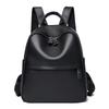 Nova mochila de couro simples all-match, mochila feminina de couro de vaca com camada superior, bolsa de viagem para compras