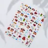 En Stock Calcomanías para Uñas con Relieve 3D Papelería Japonesa Popular Calcomanías para Uñas Infantiles Venta al por Mayor de Fábrica Calcomanías de Muñeco de Nieve y Perro