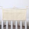 Bolsa Colgante para Cochecito de Bebé Transfronteriza, Tela de Gasa Doble Capa de Algodón Puro, Bolsa de Almacenamiento Doble Boca para Cuna de Bebé, Bolsa Colgante Portátil para Cochecito
