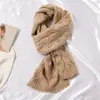Bufanda Hueca de Lana Tejida para Mujer Otoño e Invierno estilo Coreano Versátil Engrosada para Mantener el Calor para Estudiantes Pareja Bufanda de Hombre