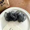 Pinza de Plátano de Malla Esponjosa~Vibras Perezosas Estilo Hong Kong 2026 Nuevo Pinza de Moda para el Cabello Accesorio de Moda para el Cabello