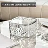 Lixeira de mesa com tampa de botão de pressão, design novo, aparência elegante, adequada para casa, sala de estar, escritório e banheiro