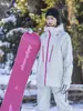 Nuevo Traje de Snowboard para Mujer y Hombre Impermeable Algodón Adhesivo Cortavientos Cálido Nicho Americano Color Sólido Ropa de Exterior