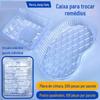 Produtos genuínos Jiangyang marca Hospital caixa de troca de medicamentos descartáveis prato curvo prato quadrado plástico prato quadrado tigela de troca de medicamentos médicos