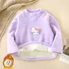 Tops Calientes para Niños con Terciopelo y Acolchado para Niños y Niñas, Sudaderas de Terciopelo de Invierno, Cuello Alto Ropa Base Caliente de Otoño e Invierno para Bebés