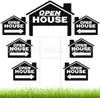 Logo de Jornada de Puertas Abiertas Inmobiliarias Logo de Venta de Garaje Inmobiliaria Doble Cara Placa Grande de Terreno para Jornada de Puertas Abiertas