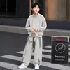 Conjunto Casual 2026 Otoño Nuevo Holgado Talla Grande Moderno Cárdigan Ropa Deportiva Niños y Adolescentes Conjunto Casual de Dos Piezas