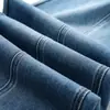 Jeans anchos bordados azul claro para mujer, nuevos pantalones de otoño más vendidos, pantalones de cintura alta de corte recto estrecho ajustados