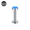 Amazon Europeo y Americano Transfronterizo Titanio G23 Diente Interno Ópalo Joyería para Labios Uñas Cuerpo Piercing Aleación de Titanio F136 Multitamaño