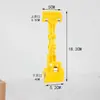 Clip publicitario con pegatinas explosivas pop, expositor de doble estante, etiqueta de precio, clip mecánico universal de plástico PVC.