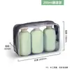 Botella dispensadora de cosméticos de felpa suave de alta venta transfronteriza, Botella de gel de ducha y loción, Botella de bomba con tapa abatible de viaje de 100 ml