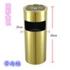 Papelera de acero inoxidable para lobby de hotel con columna para colillas y cenicero para área de fumadores exterior elevador Zhao Zhuyou