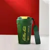 Caneca de Café Clássica Medição Inteligente de Temperatura Caneca Portátil Alto Valor de Cor Aço Inoxidável 316 Cordão Atividade Portátil Presente