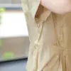 Novo Vestido de Duas Peças Estilo Chinês da Mamãe, Novo Modelo Verão 2026, Vestido de Manga Curta de Comprimento Médio para Mulheres de Meia-Idade