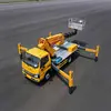 Vehículo para trabajos aéreos JAC de 28m con brazo telescópico de alta altitud y giro de 360 grados para mantenimiento y construcción de fachadas exteriores