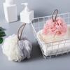 Flor de banho lisa Super Soft Bath Flower Bath Products Bath Ball Foaming Net Wash Toalha de banho 5 cores malha saco bola de banho