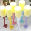 Set de Cepillos para Limpiar Tazas con Esponja y Mango Largo Desmontable, Cepillo para Termos, Cepillo para Biberones, Cepillo para Limpiar Tazas, Empaquetado Individualmente