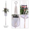 Cesta de Rede para Vasos de Flores Transfronteiriça Vaso de Planta Suspenso Artesanal DIY Cesta de Rede Suspensa Tecida Decoração de Interior Cesta Suspensa