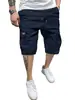 Pantalones Cortos Transfronterizos de Estilo Europeo y Americano para Hombre, de Verano, con Múltiples Bolsillos, Holgados, Transpirables, de Secado Rápido, Casuales para Exteriores, Venta al por Mayor