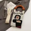 Monedero para Fiesta Estudiantil, Bolso para Teléfono Móvil de Compras, Bolso de Hombro Pequeño Tejido, Bolso de Mano Lindo Versátil, Bolso Cruzado Mini para Mujer