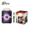 Sing-E Zqs8183 Altavoz de Escritorio Karaoke Dedicado para Exteriores de 8 pulgadas con Bluetooth Integrado y Función de Radio
