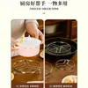 Rejilla Engrosada de Acero Inoxidable para Cocinar al Vapor para Cocina Casera, Gabinete Multifuncional, Utensilios de Cocina, Estufa, Estante de Almacenamiento Aislante del Calor, Base para Ollas en Encimera