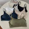 9813 # Nueva Ropa Interior de Seda de Hielo de Verano Copa Fija Ajuste de Botones Hermosa Espalda Tubo Top Anti-Exposición Sujetador Interior