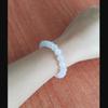 Pulsera de cristal de ágata blanca congelada de estilo coreano, anillo único, moda para damas, 6 mm, 8 mm, joyería al por mayor