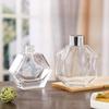 Botella de aromaterapia sin fuego, botella vacía, botella de vidrio multiusos, jarrón seco de ratán, decoración de baño, dormitorio, perfume, fragancia, botella octogonal.