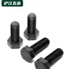 Tornillos y Pernos de Alta Resistencia con Cabeza Hexagonal Exterior Grado 12.9, Tornillos Extendidos, Acero Aleado, Acabado Negro, Mev Rosca Parcial y Rosca Completa