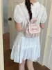 Mochila bordada de estilo coreano fresca y linda transfronteriza, mochila pequeña nueva de verano de moda de dibujos animados con lunares de alta apariencia