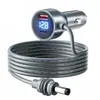 Nuevo Cargador de Coche Digital de Metal Pd30W Aleación de Aluminio Multifunción Fuente de Carga Súper Rápida de 100W Universal