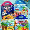 Libro de Pegatinas de Gelatina Portátil para Niños de 2-3 a 6 Años, Pegatinas de Dibujo Cognitivo para la Ilustración, Libro Silencioso para Entrenar la Concentración, Transfronterizo