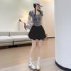 Shorts Florales Amarillos para Mujer, Estilo Delgado de Verano, Nuevo Modelo 2025, Pantalones Falda Media de Farolillo Casual Petite