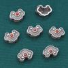 Accesorios de nube con ágata roja del sur de Ruyi en plata de ley S925, estilo retro, para hacer joyas antiguas hechas a mano con cuentas, venta al por mayor
