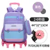 Mochila Escolar con Carrito Estilo Nuevo para Estudiantes de Primaria con Ruedas, Adecuada para Grados 3-5, Gran Capacidad, Impermeable, Mochila que Reduce el Peso con Ruedas para Subir Escaleras