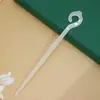 Pasador de Acetato Accesorios para el Cabello Pasador de Imitación de Jade Pasador de Estilo Antiguo Dinastía Han Pasador de Acetato al por Mayor Pasador de Hoja Acrílica