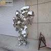 Escultura de piedra Taihu de acero inoxidable con galvanoplastia de FRP, superficie brillante, piedra de rocalla, paisaje acuático, hotel, venta de decoración de oficinas, producción