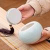 Tarro de Cerámica Retro Estilo Chino para Té, Tarro Sellado Grande de Porcelana Blanca y Celadón para Guardar Té Negro y Té Verde, Directo de la Fábrica Fuente